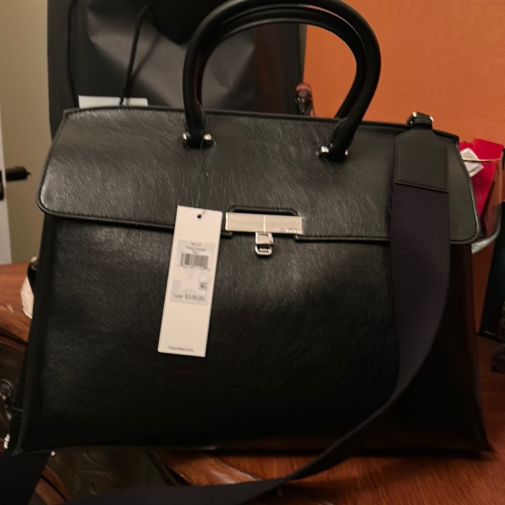 Calvin Klein satchel. Brand new. Black